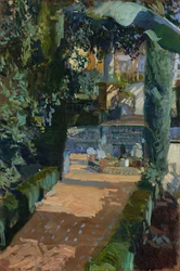 Hof der Tänze, Alcázar, Sevilla, 1910